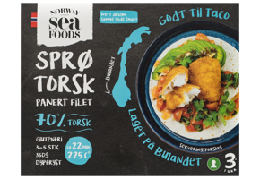 Sprø torsk forpakning