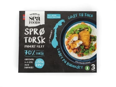 Sprø torsk forpakning